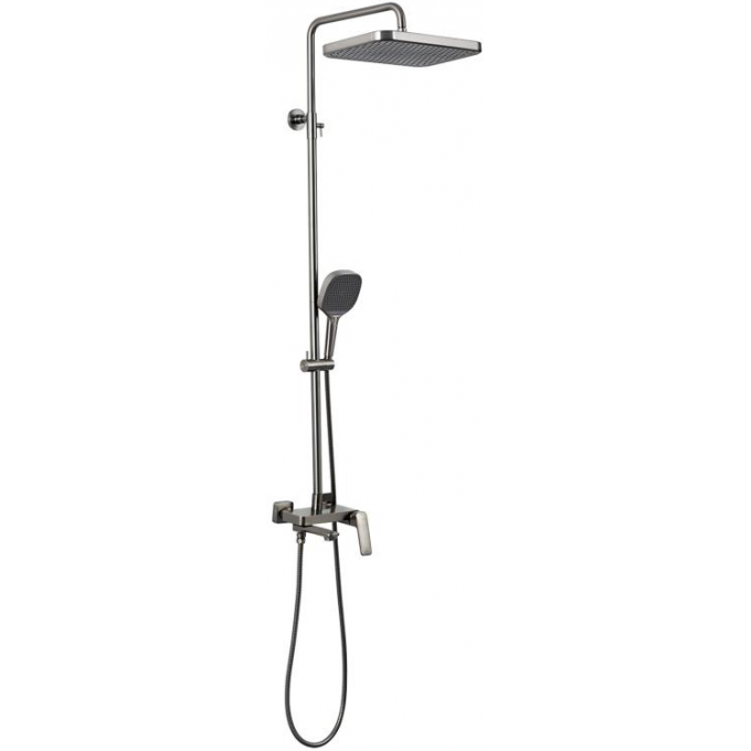 Душевая стойка со смесителем GAPPO G28-9 оружейная сталь G2428-9