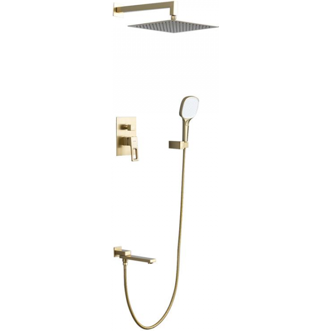 Душевой комплект GAPPO G17-3 сатин золотой G7117-3