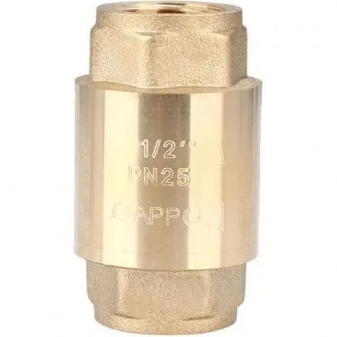 Клапан обратный GAPPO ВР 3/4" с латунным сердечником G1241.05