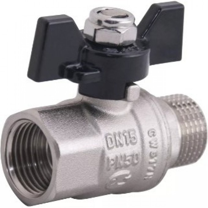 Кран шаровой GAPPO полнопроходной ВР/НР 1/2" бабочка G225.04