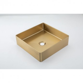 Раковина накладная GAPPO GX201-3 сатин золотой