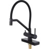 Смеситель для кухни GAPPO G4098-6 с водопадом, матовый черный Смеситель для кухни GAPPO G4098-6 с водопадом, матовый черный