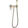 Смеситель с гигиеническим душем GAPPO G17-3 G2017-3 сатин золотой