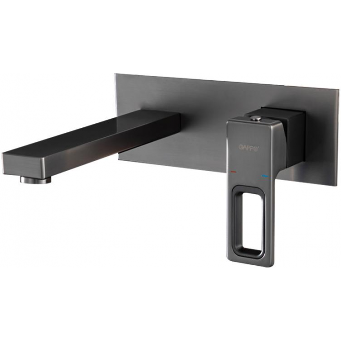 Встраиваемый смеситель для раковины GAPPO G17-9 оружейная сталь G1017-19